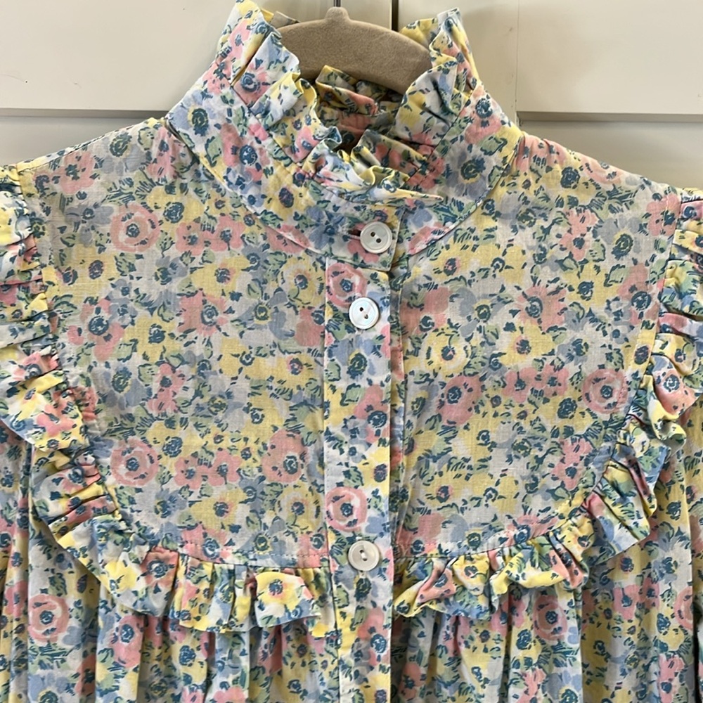 Vintage Laura Ashley Floral Dress, Cottage Core/Prairie; Size 8